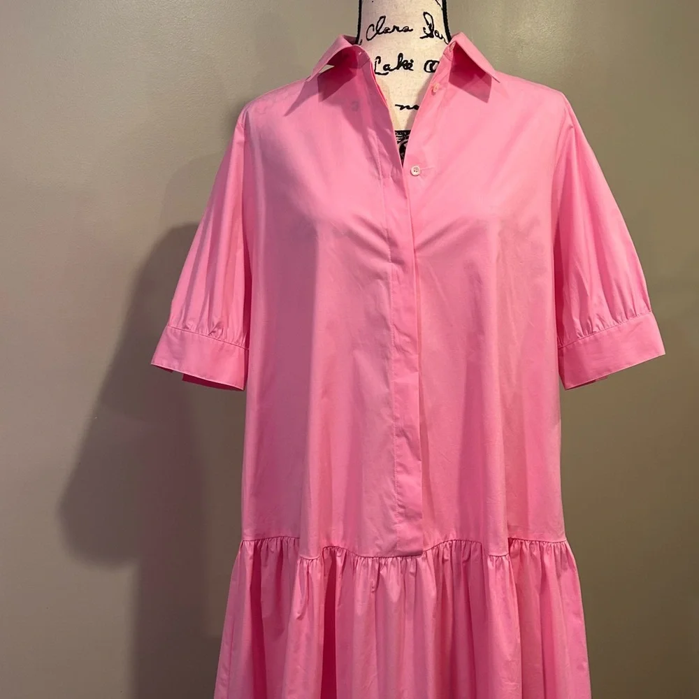 MARELLA Ebert Cotton Poplin 
Collared Shirt Dress - Picture 9 of 12